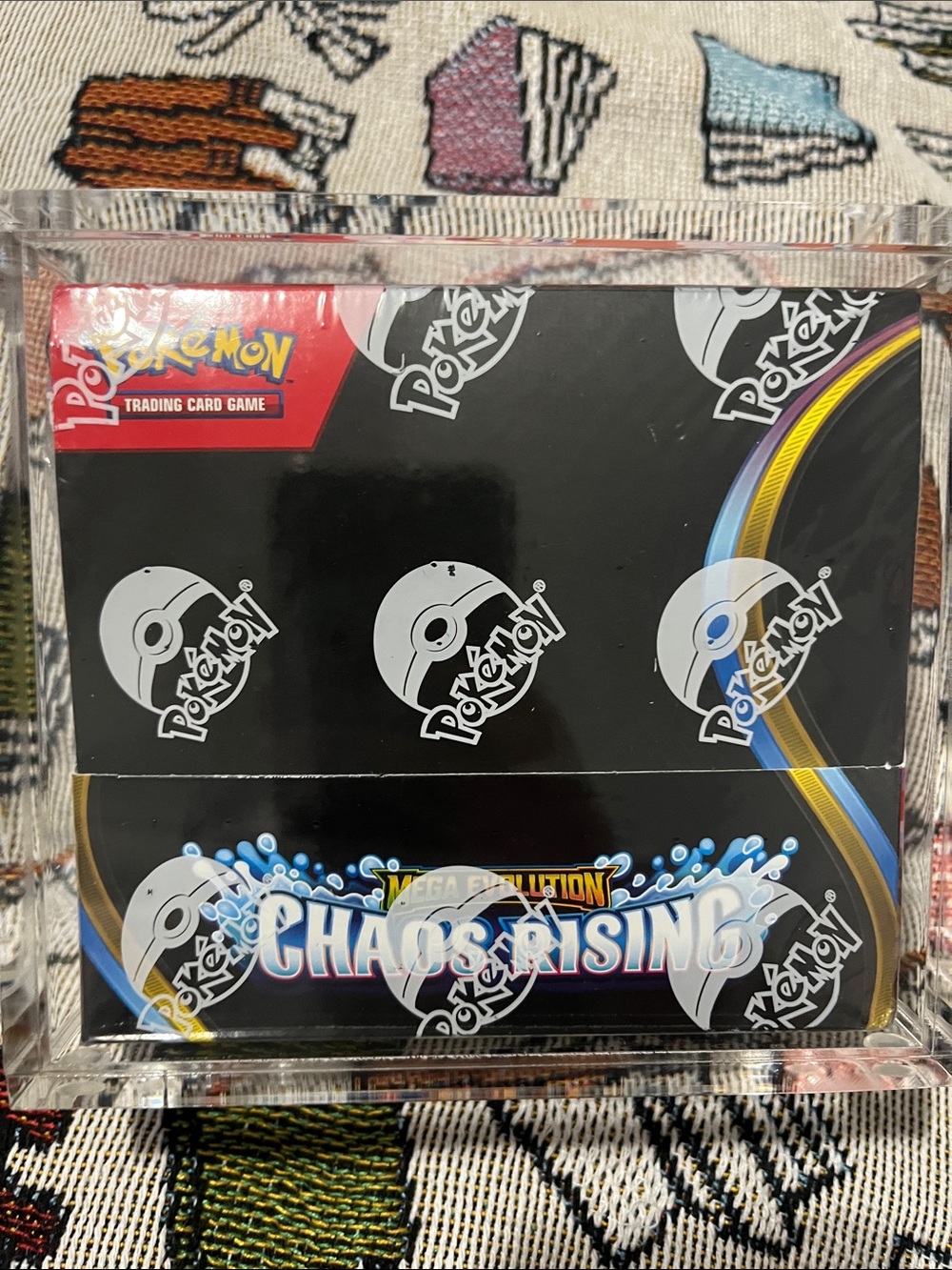 Pokemon Chaos Rising Booster Box Black Blue Yellow Trading Card Game